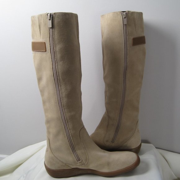 TIMBERLAND Women's Tan Suede Knee High Boots - SIZE 6.5 - PRE-OWNED - Picture 5 of 14